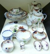 A Maling part tea and coffee set with chinoiserie decoration