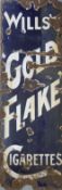 A vintage Wills Gold Flake Cigarettes advertising sign,
