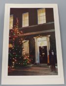 Signed Margaret Thatcher Christmas card from 10 Downing Street (Jane Parsons collection)