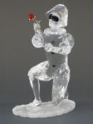 Swarovski Crystal 2001 Masquerade Harlequin clown figure, in original box with certificate,