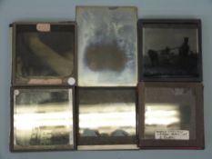 Sixteen magic lantern glass slides to include Queens Carriage, Jubilee Day at St Pauls, marquees,