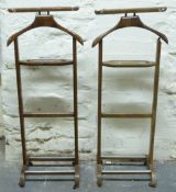 A pair of retro valet stands,