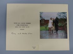 Signed Harold Wilson 1969 Christmas card (Jane Parsons collection)