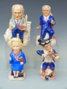Four Kevin Francis limited edition toby jugs including Boris Yeltsin, President Gorbachev,