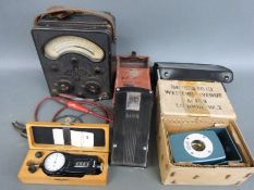 A quantity of electrical and acoustic test equipment to include AVO meter, AVO DA 211,