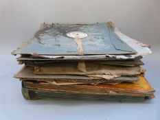 A large collection of early gramophone records and sheet music relating to Ivor Novello and Olive