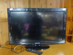 A Panasonic Viera flatscreen television and accessories,