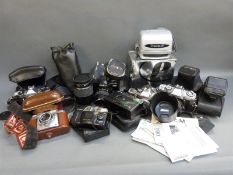 A quantity of SLR cameras to include Minolta XG-M with 1:1.
