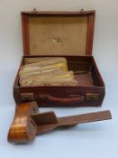 A stereoscopic viewer and cards featuring Excelsior stereoscopic views,