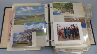 A comprehensive scrapbook of political and Royal interest accumulated by Jane Parsons OBE who