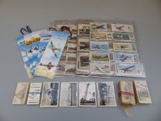 A collection of cigarette and other cards, mainly transport and railway related, by Senior Service,