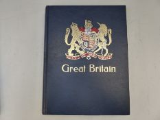 A large stockbook containing a collection of GB stamps from Queen Victoria to QE II,