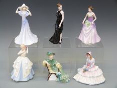 Six Royal Doulton figurines Daniella, Olivia, Daydreams, Laura,