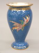 Wedgwood lustre pedestal vase decorated with butterflies, 10.