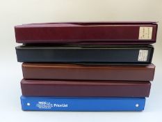 A postcard collection in four albums to include Gloucestershire villages, Painswick, Cranham, Slad,