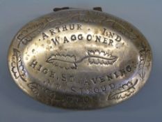 A 19thC snuff box Arthur Ind Waggoner, High St.