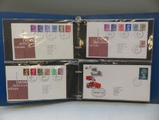 Four GB first day cover albums