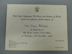 A Princess Diana hand signed and written letter to Joan Bodman, dated September 3rd 1985,