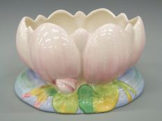 Clarice Cliff water lily bowl,