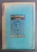 Charles Dickens 'A Christmas Carol' blue vellum cover