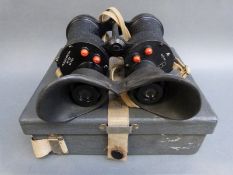 A pair of military x5 Bino Prism Mk IV No.