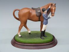 Franklin Mint equestrian figure 'British Horse Society, First Prize',