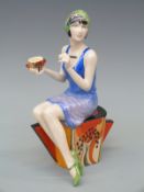 Peggy Davies limited edition 48/100 Guild piece 'Art Deco' Imitating Life,