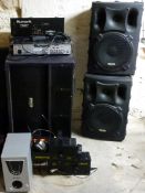 Kam Speaker Systems pair of IMS pro 12 speakers,