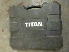 A boxed Titan rotary hammer 1500w drill