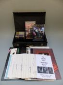 Cliff Richard ephemera including tapes, video, scrap book,