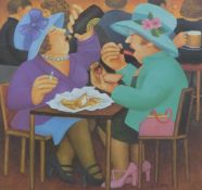 Beryl Cook 'Ladies Who Lunch' signed print,