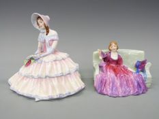 Two Royal Doulton figurines Sweet and Twenty HN1589, dated 1933 and Daydreams HN1731,