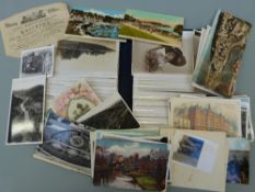 A collection of postcards including local interest, Frampton Green, the Severn at Framilode,