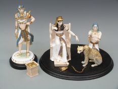 Three Royal Worcester figures including The Jewels of Cleopatra 369/500 with certificate,