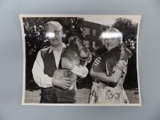 A quantity of Harold Macmillan Christmas cards and photographs including one with the Macmillans