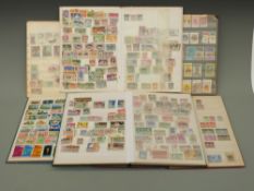 Six stockbooks of Commonwealth and foreign stamps