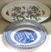A Portmeirion Botanic Garden large oval dish, 45cm,