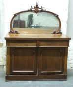 A Victorian mahogany mirror back sideboard,