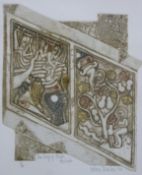 Valerie Thornton signed limited edition (17/90) engraving 'The Story of Jonah Moscuto',