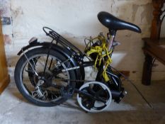Santur black folding bicycle,