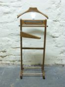 A 'Versatile Valet' mahogany stand by Crosby of Windsor,