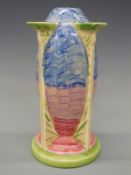 Myott Art Deco torpedo vase, shape no 8940,