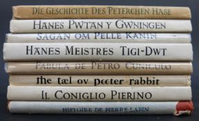 Beatrix Potter an unusual group of foreign translations of Peter Rabbit including a 1921 French