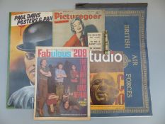 A quantity of ephemera to include Paul Davis posters and paintings,