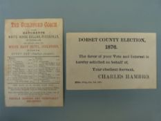 The Guildford Coach timetable leaving Hatchett's White Horse Cellar,