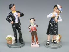 Three Royal Doulton character figures comprising Pearly Boy HN2035,