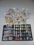 A collection of Rumanian stamps and general collection in a ring binder and a themed collection of
