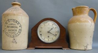 A stoneware flagon S.