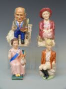 Four Kevin Francis limited edition toby jugs Queen Elizabeth II, Princess Diana,