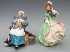 Royal Doulton figurines Spring Morning HN1923 and Nanny HN2221,
